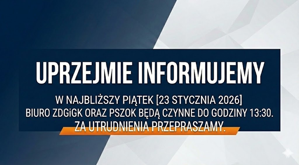 Zdjęcie do Zmiana godzin otwarcia biura i PSZOK